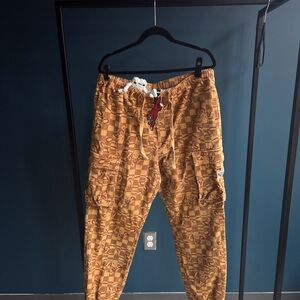 Brown Patterned Men's Pants